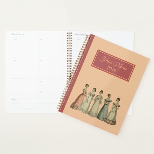 Vintage Regency Ladies Planner for Jane Austen Fan