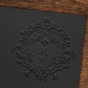 Vintage Regency Monogram Crest Wedding Embosser