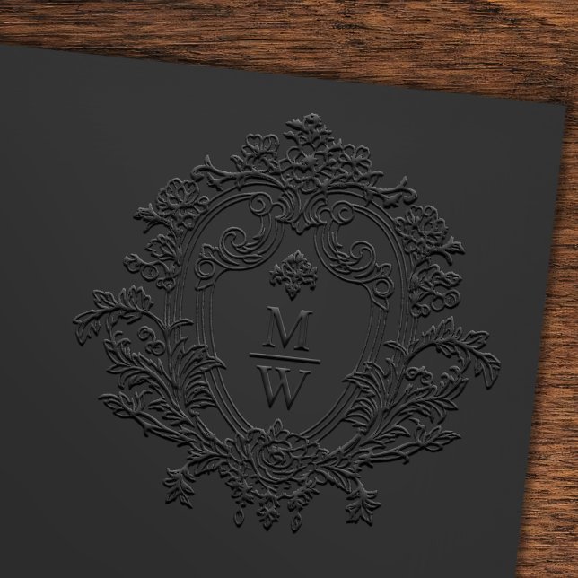 Vintage Regency Monogram Crest Wedding Embosser (Creator Uploaded)