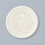 Vintage Regency Monogram Crest Wedding Wax Seal Sticker<br><div class="desc">Elevate your wedding stationery with these luxurious Regency-inspired wax seal stickers. Featuring an intricately detailed floral crest design, these stickers embody regencycore elegance and timeless sophistication. The embossed monogram adds a personal and refined touch, making them perfect for sealing invitations, envelopes, or favor packaging. Designed to mimic the classic look...</div>