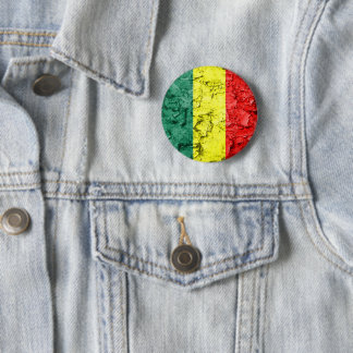 Vintage reggae flag button