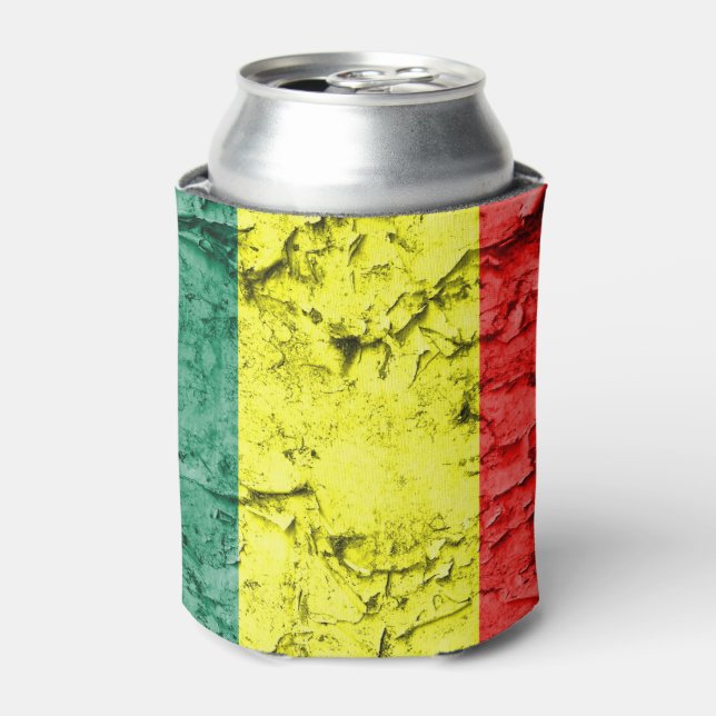 Vintage reggae flag can cooler (Can Front)