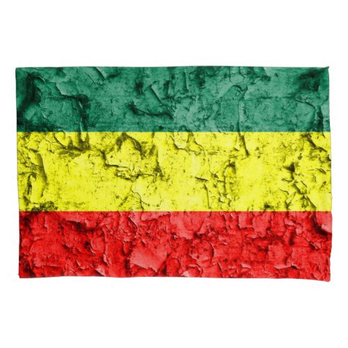 Vintage reggae flag pillowcase