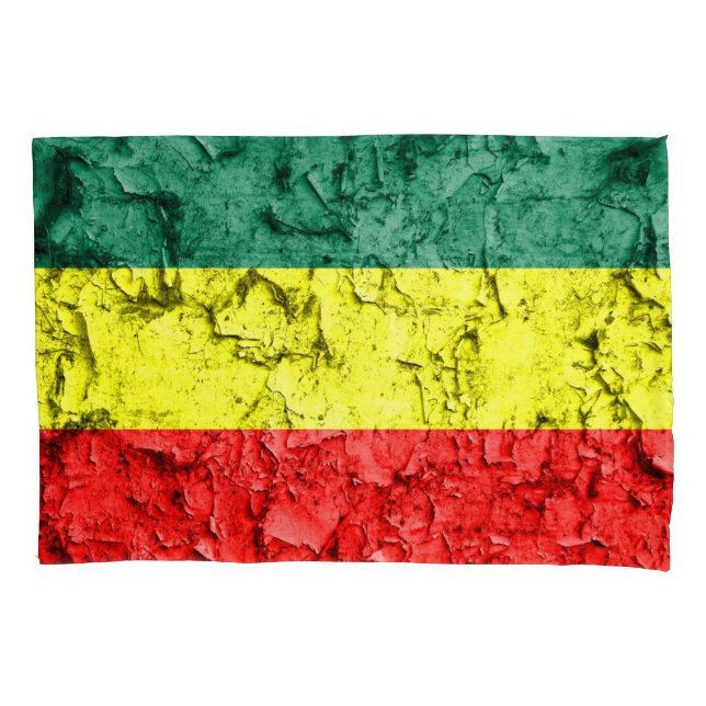 Vintage reggae flag pillowcase (Front)