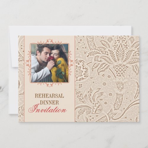 vintage rehearsal dinner invitations with photo