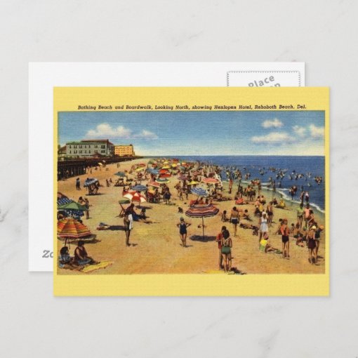 Vintage Rehoboth Beach Postcard | Zazzle