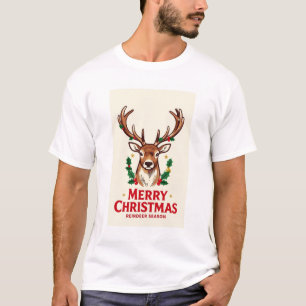 Vintage Reindeer – Merry Christmas T-Shirt
