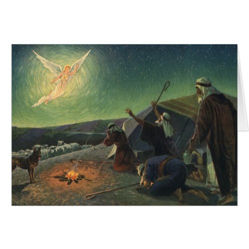 Vintage Religion Annunciation to the Shepherds