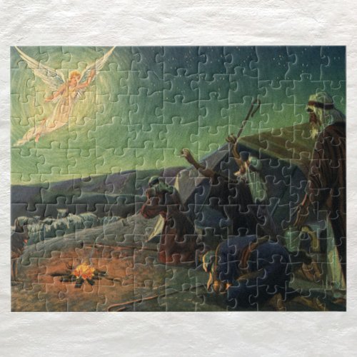 Vintage Religion Annunciation to the Shepherds Jigsaw Puzzle