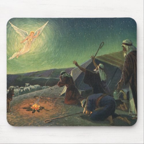 Vintage Religion Annunciation to the Shepherds Mouse Pad