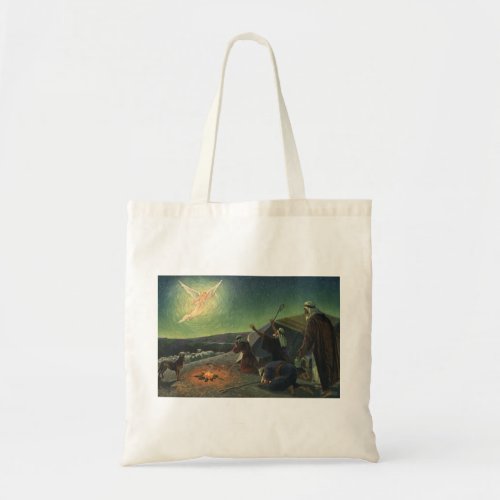 Vintage Religion Annunciation to the Shepherds Tote Bag
