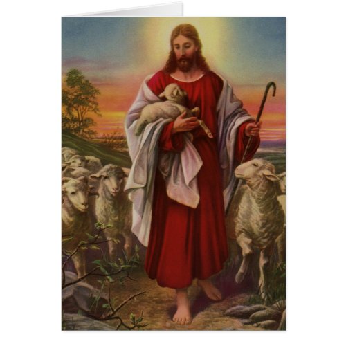 Vintage Religion Christ the Good Shepherd Flock