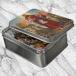 Vintage Religion, Christ the Good Shepherd Flock Jigsaw Puzzle