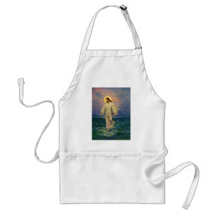 Vintage Religion, Jesus Christ is Walking on Water Adult Apron