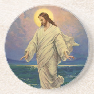 Vintage Religion, Jesus Christ is Walking on Water Coaster