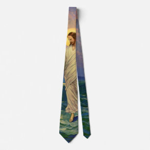 Vintage Religion, Jesus Christ is Walking on Water Neck Tie