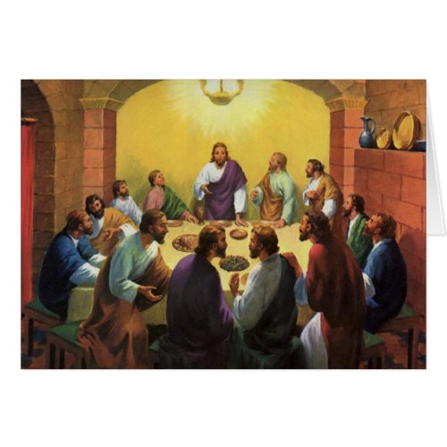 Vintage Religion Last Supper with Jesus Christ