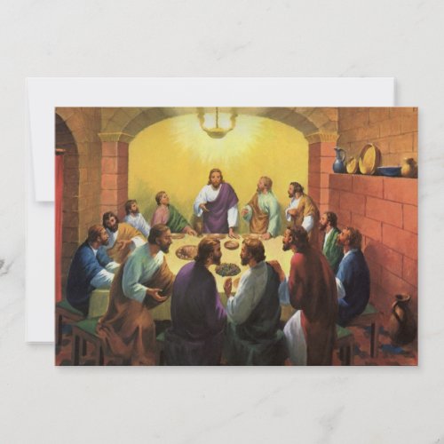 Vintage Religion Last Supper with Jesus Christ