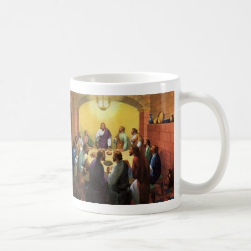 Vintage Religion Last Supper with Jesus Christ Coffee Mug