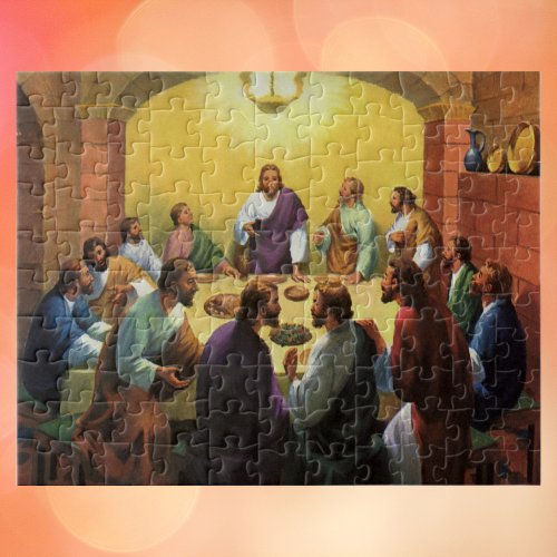 Vintage Religion Last Supper with Jesus Christ Jigsaw Puzzle