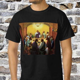 Vintage Religion, Last Supper with Jesus Christ T-Shirt