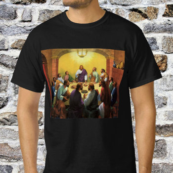 Vintage Religion  Last Supper With Jesus Christ T-shirt by YesterdayCafe at Zazzle