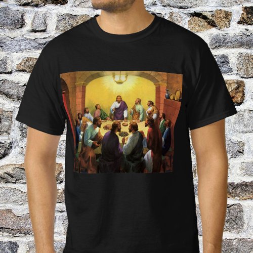 Vintage Religion Last Supper with Jesus Christ T_Shirt