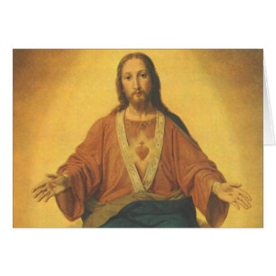 Vintage Religion, Sacred Heart of Jesus Christ Cards