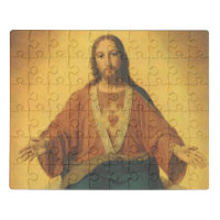 Vintage Religion, Last Supper with Jesus Christ Jigsaw Puzzle