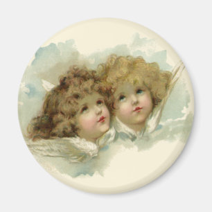 Vintage Religion, Victorian Angels in the Clouds Magnet