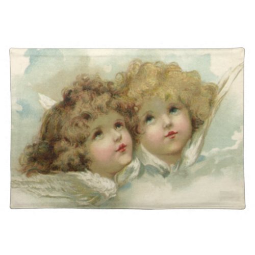 Vintage Religion Victorian Angels in the Clouds Placemat