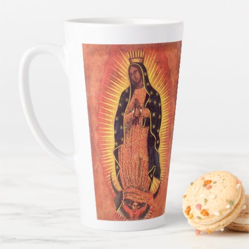 Vintage Religion Virgin Mary Our Lady of Guadalupe Latte Mug