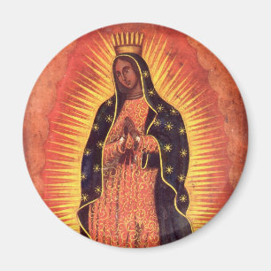 Vintage Religion Virgin Mary Our Lady of Guadalupe Magnet