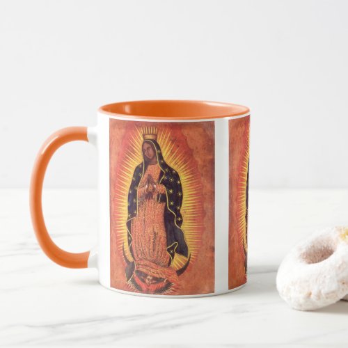Vintage Religion Virgin Mary Our Lady of Guadalupe Mug