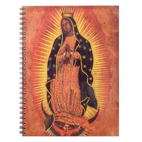 Vintage Religion Virgin Mary Our Lady of Guadalupe Notebook