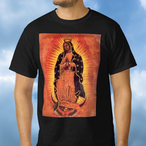 Vintage Religion Virgin Mary Our Lady of Guadalupe T_Shirt