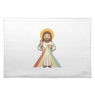 Vintage Religious Blessing Vector Shirt Design_1 Cloth Placemat