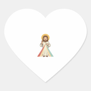 Vintage Religious Blessing Vector Shirt Design_1 Heart Sticker