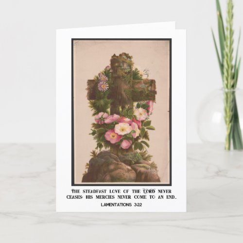 Vintage Religious Christian St Valentines Day Holiday Card
