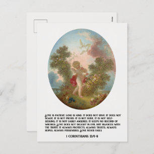 Vintage Religious Christian St. Valentine's Day   Holiday Postcard