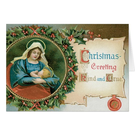 Vintage Religious Christmas Card Zazzle