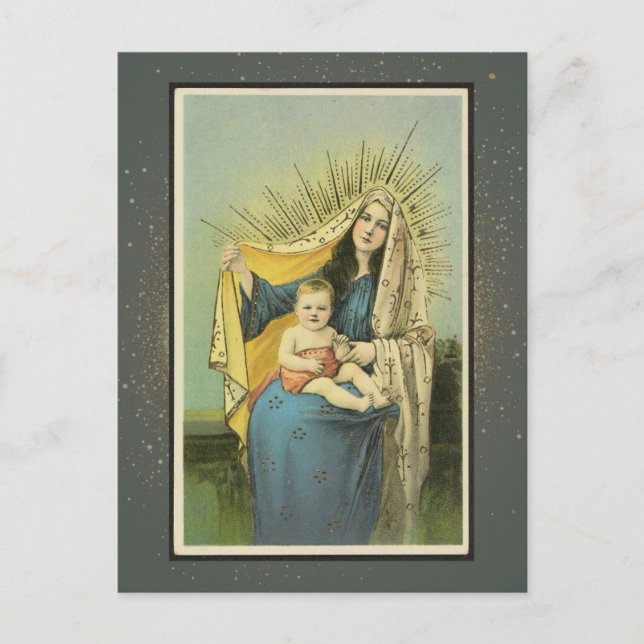 Vintage Religious Christmas Card (Front)