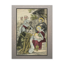 Vintage Religious Christmas Card