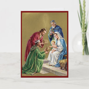 Vintage Religious Christmas Customized Card