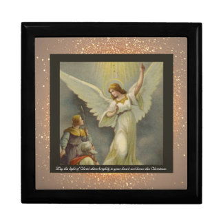 Vintage Religious Christmas Gift Box with wishes