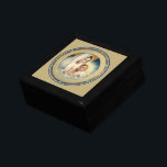 Vintage Religious Christmas, Madonna and Child Jewelry Box<br><div class="desc">A beautiful vintage illustration religious Christmas holiday image featuring a classic mother and baby image of the Madonna and child. Loving and nurturing.</div>