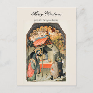 Vintage Religious Christmas Nativity Christian Holiday Postcard