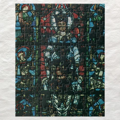 Vintage Religious Church Stained Glass Window Jigsaw Puzzle