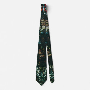 Vintage Religious Church Stained Glass Window Neck Tie
