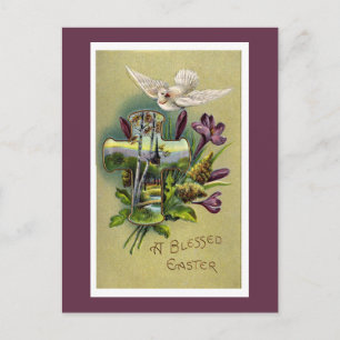 Vintage Religious Easter Cross Postcard